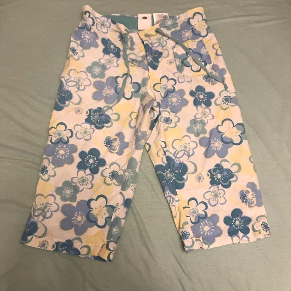 Columbia girls floral waterproof capris size 10/12